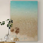 Renditions Gallery Canvas Motivational Wall Art Nature Paintings Decorations Sandy Beach Shore Romantic Scenic Wall Hanging Artwork for Bedroom Living Room Office Kitchen - 12"x18" LT06