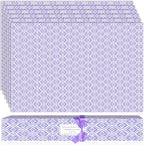 SCENTORINI Lavender Scented Drawer Liners, 6 Sheets Fragrant Paper Liners Non-Adhesive Paper Sheets for Home Closet, Dresser Drawers, for Home Fragrance