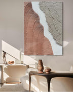 Hand Painted Abstract Thick Texture Art Oil Painting Minimalism Wall Art Oil Painting Texture Wall Art on Canvas 36x24 Inch