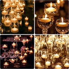Set of 48 Unscented Floating Candles for Centerpieces, 2 Inch Small Floating Candles for Holiday, Weddings, Parties, Special Occasions and Christmas Home Decorations