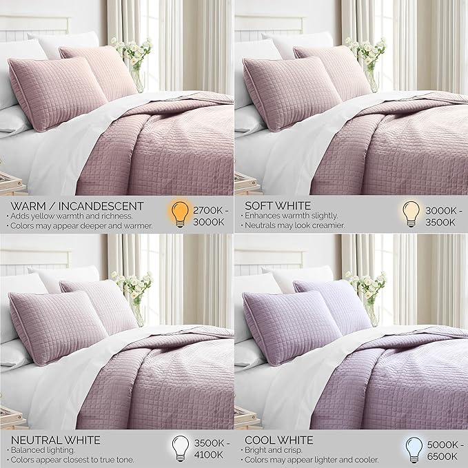 Southshore Fine Living, Inc. Twin Quilt Bedding Set, Soft Brushed Microfiber Quilt, Twin Coverlet Bedspread, Wrinkle & Pet Hair Resistant Bedding, Easy Care, with 1 Pillow Sham, Lavender
