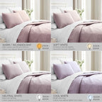 Southshore Fine Living, Inc. Oversized King Quilt Set, Lavender Quilt Bedspread King/California with 2 Matching Pillow Shams, Machine Washable Bedding, Soft & Cozy Coverlet, Lavender