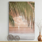Renditions Gallery Canvas Nature Wall Art Home Paintings & Prints Perfect Palm Tree Curtain Modern Glam Wall Hanging Decorations Artwork for Bedroom Dining Office Kitchen - 24"x36" LT06