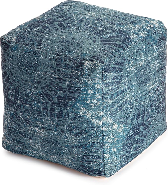 Anji Mountain 100% Handmade & Handcrafted Comfortable Home Décor Pouf Ottoman Footrest for Living Room, Bedroom, Nursery, Kidsroom, Patio Furniture - Les Cavaliers