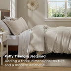 Bedsure Luxury Waffle Duvet Cover King Size - Textured Duvet Cover Set, Soft, Breathable Bedding Set (104"x90") with 2 Pillow Shams for All Season, Linen, Comforter Sold Separately