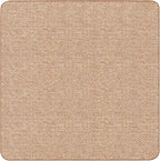 House, Home and More Skid-Resistant Carpet Indoor Area Rug Floor Mat - Praline Brown - 6 Ft X 6 Ft - Non Slip Rubber Backing, Stain Resistant, Dog Friendly, Living Room Bedroom Kitchen Entryway