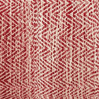 SIMPLIHOME Nate Square Pouf - 20 inch Wide Upholstered Handwoven Cotton Ottoman in Patterned Maroon Melange, Boho Footstool or Extra Seating for Living Room with Artisanal Texture, Assembled
