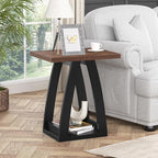 End Table, Side Table, Nightstand, Sofa Side Table with Shelf, Modern End Table for Living Room, Bedroom