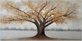 Alenoss 3D Modern Oil Painting on Canvas 24x48, Large Abstract Textured Tree Paintings Canvas Wall Art Home Decorations Framed Wall Art Pictures for Bedroom Living Room Wall Decor