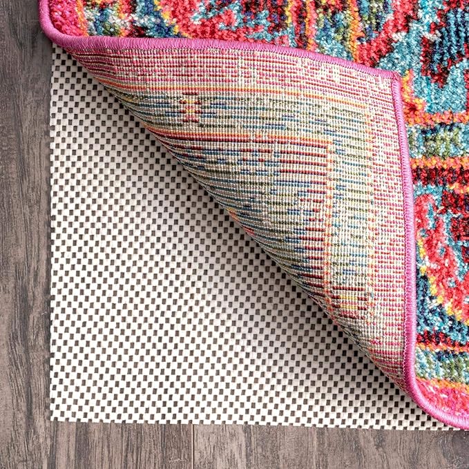 nuLOOM 2' x 12' Non-Slip Gripper Rug Pad, Cushioned for Comfort & Floor Protection, Skid Resistant Pads for Hard Floors Under Carpet Mat Cushion, Customizable Protection