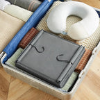 MAX Houser 6 Tier Shelf Hanging Closet Organizer, Closet Hanging Shelf with 2 Sturdy Hooks for Storage, Foldable (Grey)