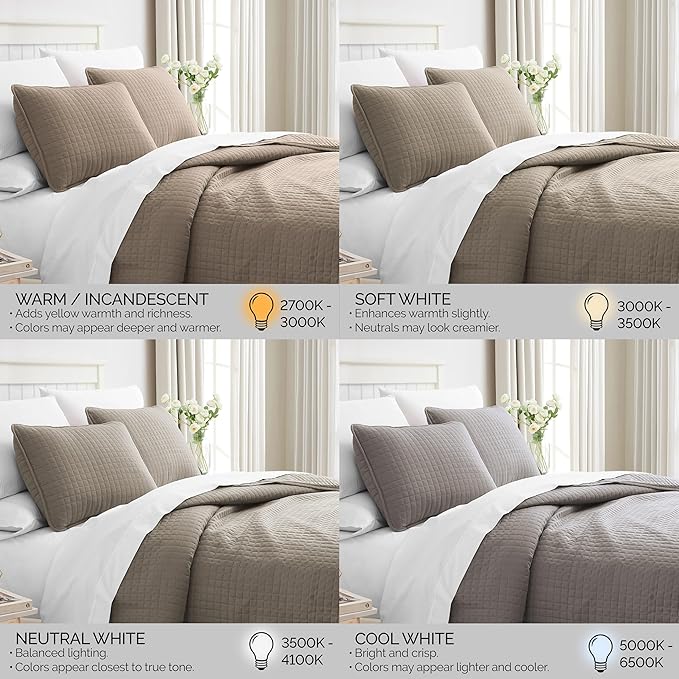Southshore Fine Living, Inc. Oversized Quilt, King Size Bedding Set, Soft Microfiber, Easy Care Stain and Pet Hair Resistant Bedding, California/King Size Quilt Bedspread Set w/2 Shams, Dark Taupe