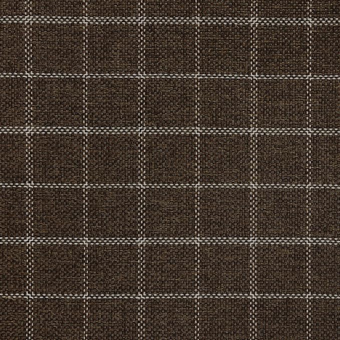 Spatial Order Home Decor | Dinah Collection Modern Storage Ottoman | Ottoman with Storage for Living Room & Bedroom(Brown Windowpane Fabric)