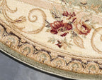 Rugs.com Chateau Collection Rug – 8' x 11' Cream Medium Rug Perfect for Kitchens, Dining Rooms
