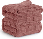 Bedsure GentleSoft Blankets Queen Size for Bed - Super Soft Cozy Blanket for Women Men Girls, Large Fuzzy Fleece Throw for Bedroom Decor, Dusty Pink, 90x90 Inches