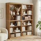 Casaphoria 6 Tier Wooden Bookshelf, 72" H Tall Book Shelf with Adjustable Shelves, Wide Bookshelf with 16" Deep Storage Space for Living Room,Bedroom & Home Office