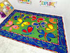 KIDCARPET.COM Learning On The Fly Rectangle Classroom Rug | Bordered Area Rug for Preschool Daycare Learning, 6' x 8'6"