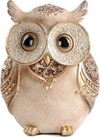 Owl Statue for Home Decoration for Shelf Bookshelf OfficeTable Indoor Decor Accents Adorable Big Eye Owl Statues and Sculptures Animal Owls Gift for Bird Lover Cute Figurine