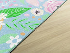Flagship Carpets Schoolgirl Style Pretty in Pastel Floral Rug Educational Area Rug for Kids Room, Children's Classroom Rug for Teaching and Playroom, 7'6" X 12'
