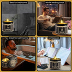 Candle Gift Set of 3 Black Oud|Sage Pine|Eucalyptus Lime Strong Scented Soy Candels Clean Non Toxic Velas Aromáticas Favors for Women Coworkers Friends Guests Also for Fall Diwali Christmas Holidays