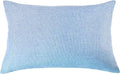 Aiking Home Woven Fine Faux Linen Throw Pillow Cover, Size 12"x18", Slate Blue