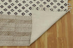 Kilim Rug 9x15 Area Rug Orange & Beige Cotton Dhurrie Oriental Thick 0.19 inches Stone Easy Washable Rug Hand Wash Cotton Carpet Flatweave Rug Indoor Outdoor Rugs for Living Room, Bedroom