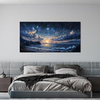 Canvas Wall Art Decor Large Wall Art Pictures for Living Room Canvas Art Wall Decor Landscape Coastal Wall Art Prints Green Artwork for Walls Beachside Art Work for Home Office Decor 24" x 48"
