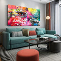CIRABKY Large Colorful Wall-Art for Living Room - Graffiti Wall Art Canvas - Hand of God Art Prints Posters Size 29" x 59"