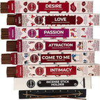 Trumiri Incense Sticks - Love Spell - Total 120 Insence-Sticks (20 Insense x 6 Incents) - Incienso Inscents-Sticks for Spell to Rekindle Call Attract New Fire of Love + Incense Holder