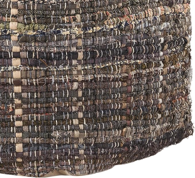 Christopher Knight Home Harris Fabric Pouf, Khaki