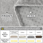 MYSKY HOME Armchair Couch Cover for Sofa, Couch Covers for Dogs Washable Blanket Modern Sofa Slipcovers, Super Soft Sofa Cover for Reclining Couch, 71" x 91", Light Grey
