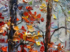 Art Forest Landscape Oil Painting Modern Abstract Art Wall Decoration 24x48 inches