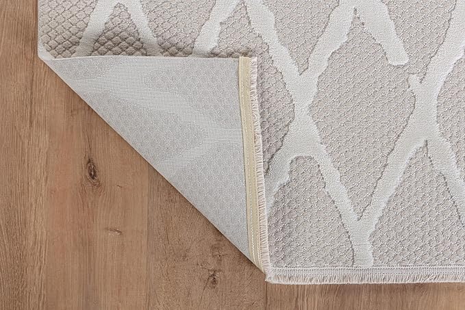 Modern Indoor Rug Diamond 5x7 Area Rugs for Living Room Luxury Kitchen Bedroom Durable Soft Geometric Durable Low and High Pile Stain Resistant Non Shedding Area Carpet 5x7