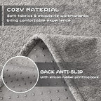 MYSKY HOME Couch Cover Sofa Covers for 3 Cushion Couch, Dog Couch Cover Protector for Sectional Sofa Covers Couch Protector, Non Slip Furniture Covers for Pet Cat, 91" x 118", Grey