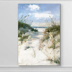 Renditions Gallery Nature Canvas Wall Art Modern Paintings Decorations Sunny Tropical Ocean Romantic Abstract Wall Hanging Artwork Prints for Bedroom Living Room Kitchen - 12"x18" LT06