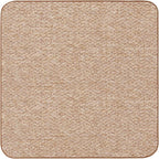 House, Home and More Skid-Resistant Carpet Indoor Area Rug Floor Mat - Praline Brown - 3 Ft X 3 Ft - Non Slip Rubber Backing, Stain Resistant, Dog Friendly, Living Room Bedroom Kitchen Entryway