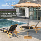 45lbs Patio Umbrella Base, Heavy Duty Fringe Umbrella Stand Pre-Filled Concrete, No Sand/Water Needed, Fits 6-12ft Market Umbrella, Wind-Resistant for Deck, Poolside, Balcony