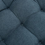 Tromlycs Floor Pillow Cushions for Adults Set of 2 Large Pillows for Floor Seating Square Gel Memory Foam 20 x 20 x 4 Inch Blue