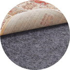 Veken 6 Ft Round Non Slip Cushioned Rug Pad Gripper, Felt and Silicone Backing, 1/4 inch Thick Carpet Liner for Hardwood Floors and Finishes, Under Area Rugs Anti Skid Mat, Keep Rugs Safe and in Place