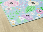 Flagship Carpets Schoolgirl Style Pretty in Pastel Floral Rug Educational Area Rug for Kids Room, Children's Classroom Rug for Teaching and Playroom, 5' X 7'6"