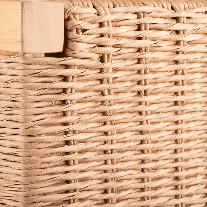 Alaterre Furniture Newport 40 Inch Solid Wood Entryway Bench - Modern Farmhouse Indoor Decorative Bench with Handcrafted Woven Rope Seat - Furniture for Entryway, Dining Room, or Kitchen (Natural)