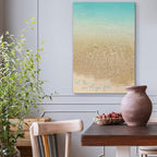 Renditions Gallery Canvas Motivational Wall Art Nature Paintings Decorations Sandy Beach Shore Romantic Scenic Wall Hanging Artwork for Bedroom Living Room Office Kitchen - 18"x27" LT06