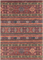 Keen Home Design 8x10 Rug - Machine Washable Area Rug with Non-Slip Backing, Ideal for Living Room, Dining Room, Bedroom - Vintage, Easy Clean, Durable, Low Pile Rug - (8' x 10')