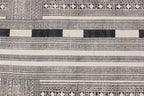 Area Rugs for Living Room 4x6 Kilim Rug Gray & Beige Cotton Dhurrie Striped Thick 0.19 inches Stone Easy Washable Hand Wash Cotton Carpet Flatweave Rug Indoor Outdoor Rugs for Kitchen, Bedside