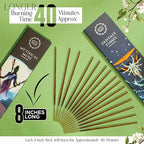 Raajsee Natural Incense Sticks with Inscent Holder, Pack of 6 Organic Insence-Sticks, 120 Incent Sticks, No Black Smoke,Witchy Gifts, Balsam & Cedar, Sandalwood, Apple Oak, Ylang Ylang, Vanilla