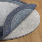 RUGPADUSA - Eco-Plush - 8' Round - 1/2" Thick - 100% Felt - Luxurious Cushioned Rug Pad - Available in 3 Thicknesses, Many Custom Sizes