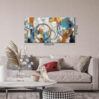 JKWALL77 Abstract Painting for Living Room Canvas - Modern Art Work for Office Walls Ready To Hang 20" x 40"