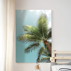 Renditions Gallery Canvas Nature Wall Art Home Paintings & Prints Palm Tree Sky View Glam Romantic Artwork Wall Hanging Decorations for Bedroom Living Room Office Kitchen - 24"x36" LT06