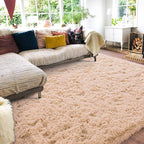 Rugs for Living Room 5x7, Soft Shaggy Modern Shag Area Rug for Bedroom, Upgrade Non-Slip Plush Fluffy Carpet for Kids Boys Girls Room Home Decor Aesthetic, Camel