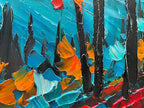 Forest Landscape Hand Painted Art Oil Painting Natural Landscape Oil Painting Large Canvas Wall Art Decoration 24×48 Inches